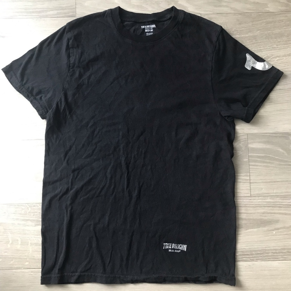 OFFERS WELCOMED True Religion Basic Black Short Sleeve Unisex T-Shirt Preowned